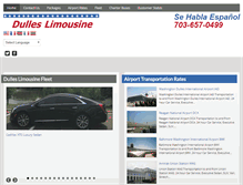 Tablet Screenshot of dulleslimousine.biz